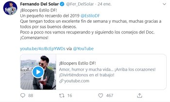 En Twitter habló de su