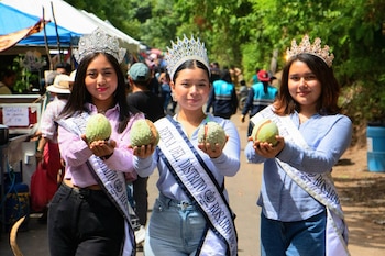 La oferta gastronómica y comercial marca la jornada de la anona en Rosario de Mora (Foto cortesía Alcaldía de San Salvador Sur)