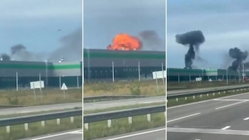 Ucrania volvió a atacar un almacén de Wildberries en Rusia: el momento en que un drone impacta en el lugar