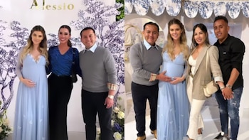 Christian Cueva y su pareja