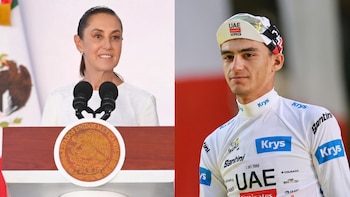 Sheinbaum felicita a Isaac del Toro por convertirse en el primer mexicano en el podio del Tour de France