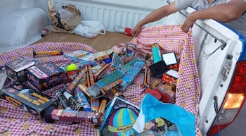 Parte de la mercadería secuestrada