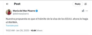 María del Pizarro hizo