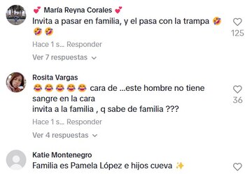 Comentarios contra Cueva. | Captura/TikTok