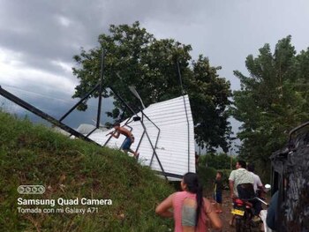 Afectaciones en zona rural de