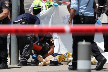 El atacante neutralizado (Reuters)