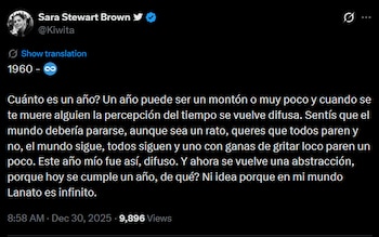 "Cuando se muere alguien la