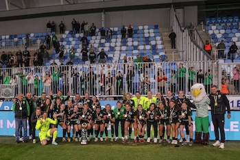 Alesia García se coronó en la Copa de Hungría junto al Ferencváros. Crédito: Instagram Alesia García.