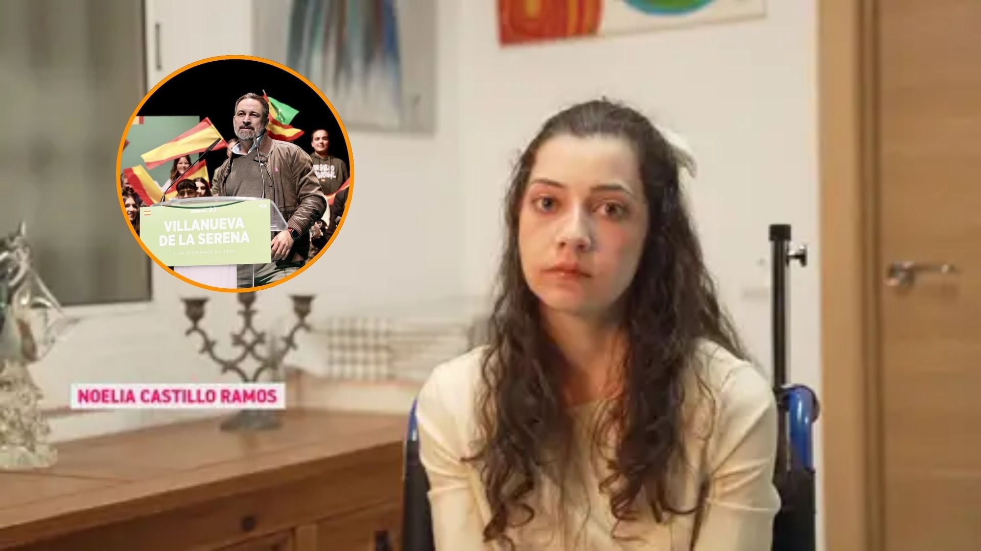 Noelia Castillo Ramos, la joven parapléjica que recibirá la eutanasia, durante su entrevista en
