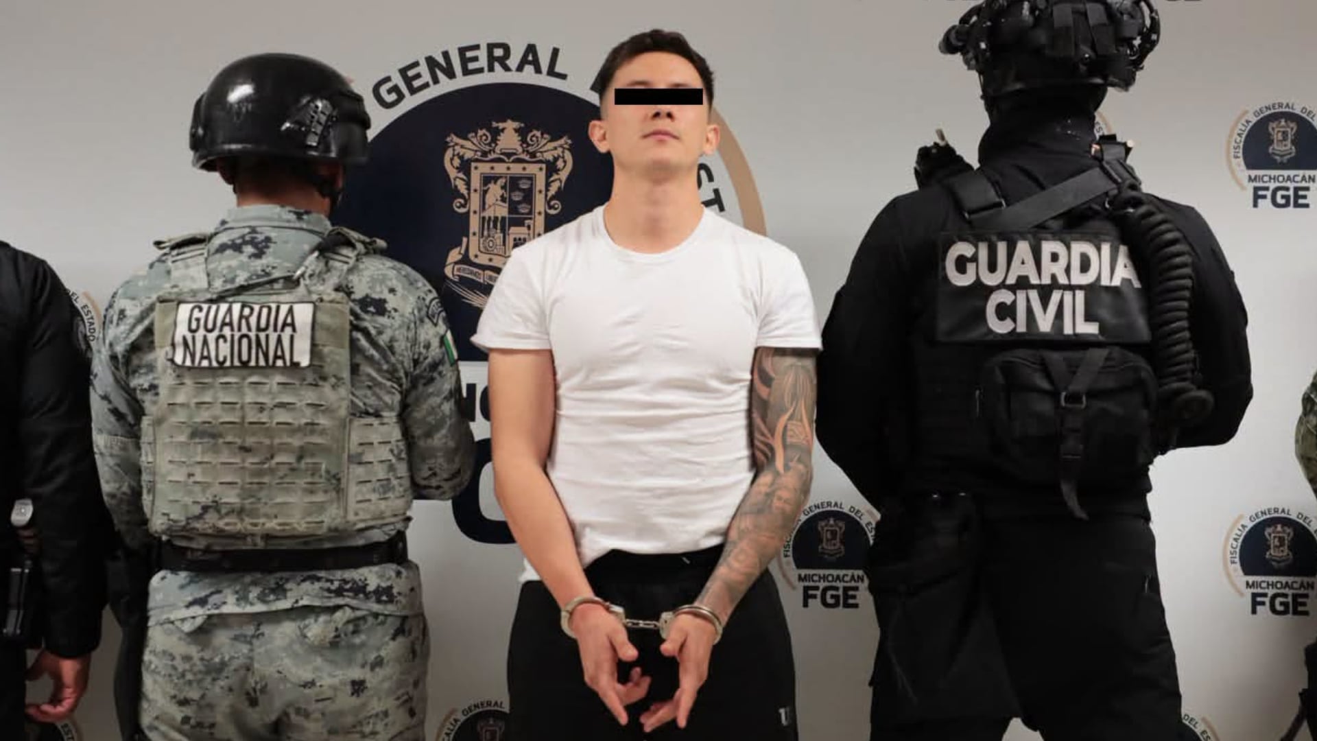 El Brilloso fue detenido este 9 de septiembre tras un operativo en Zapopan, Jalisco. Crédito: FGE Michoacán