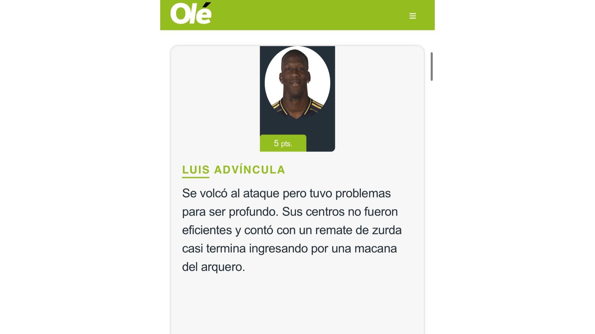 Prensa argentina cuestionó a Luis Advíncula tras eliminación de Boca Juniors del Mundial de Clubes 2025.