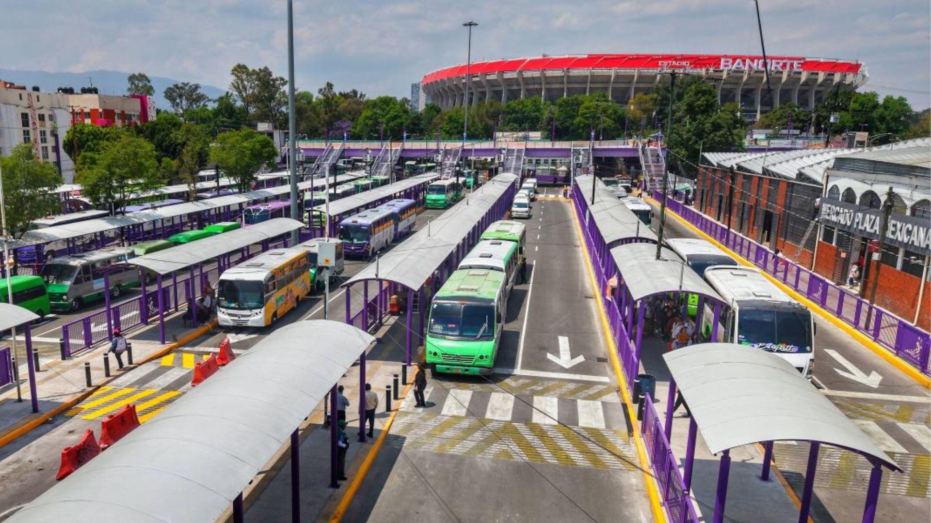 Estas son las rutas de transporte para llegar al Estadio Banorte en RTP o Trolebús (X/ @GobCDMX)