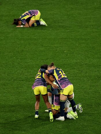 La presión de clasificar a los cuartos de final se liberó de los hombros de las jugadoras de la selección Colombia. Foto: REUTERS/Asanka Brendon Ratnayake