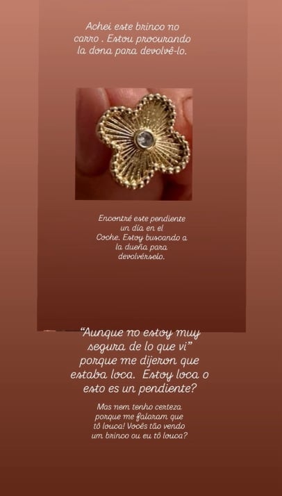 Suhaila Jad, pareja de André Carrillo, desata polémica en redes al encontrar arete y difundir mensajes sospechosos