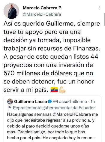 El exministro de Transporte, Marcelo