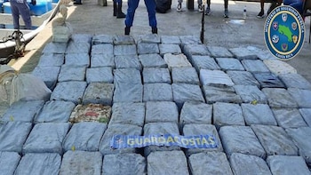 Las 3.4 toneladas de cocaína por las que capturaron a cuatro colombianos en Costa Rica. Foto: Ministerio de Seguridad Pública