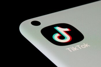 El logo de TikTok en