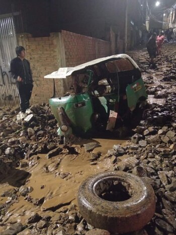 Videos y fotos impactantes del huaico que cayó en Huánuco. (Captura: Facebook)
