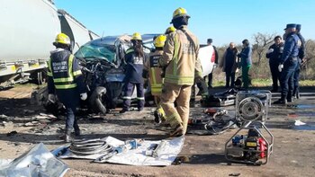 Un grupo de amigos chocó
