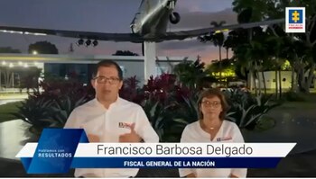 El fiscal general de la Nación, Francisco Barbosa, aseguró que también van a investigar a funcionarios públicos que estarían implicados en los disturbios y desmanes en medio del paro nacional. Foto; Fiscalía General de la Nación