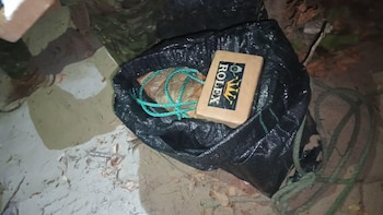 Las cuatro toneladas fueron interceptadas antes de que fueran traficadas a través de lanchas rápidas. (Ministerio de Defensa)
