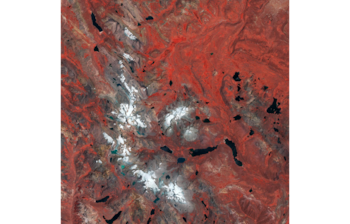 Vista satelital del nevado Pariacaca: