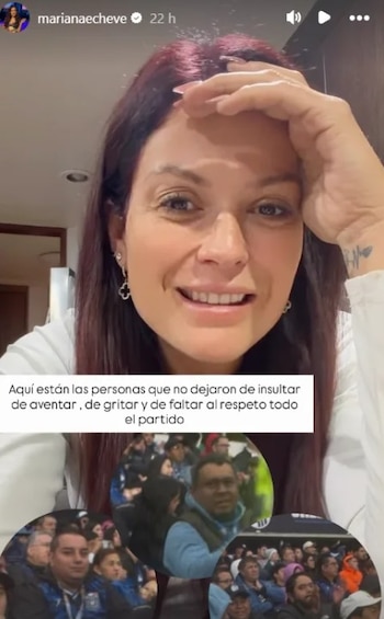 Mariana Echeverría relató lo que ocurrió durante el partido (captura de pantalla)