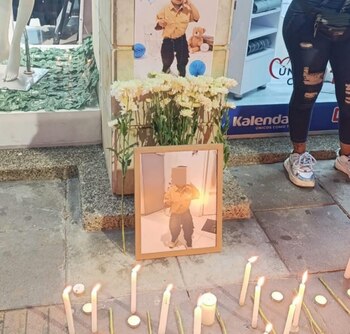 El niño fue víctima de