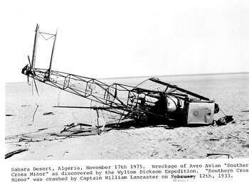 Los restos del "Southern Cross