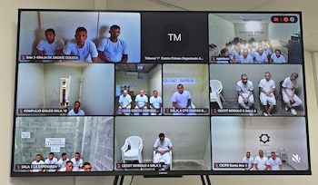 En un caso paralelo, el Tribunal Primero contra el Crimen Organizado de San Miguel condenó a 39 miembros de la pandilla 18 sureños de Jiquilisco a entre 30 y 45 años por homicidios agravados, extorsiones agravadas y privaciones de libertad en Usulután. (Foto: FGR)