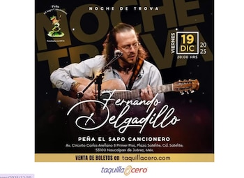 Fernando Delgadillo se presentará en