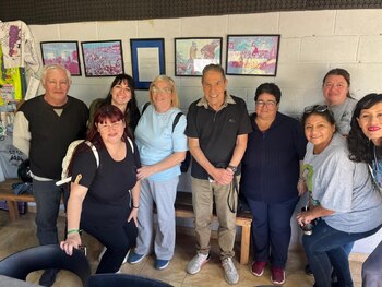 El autor con algunas de