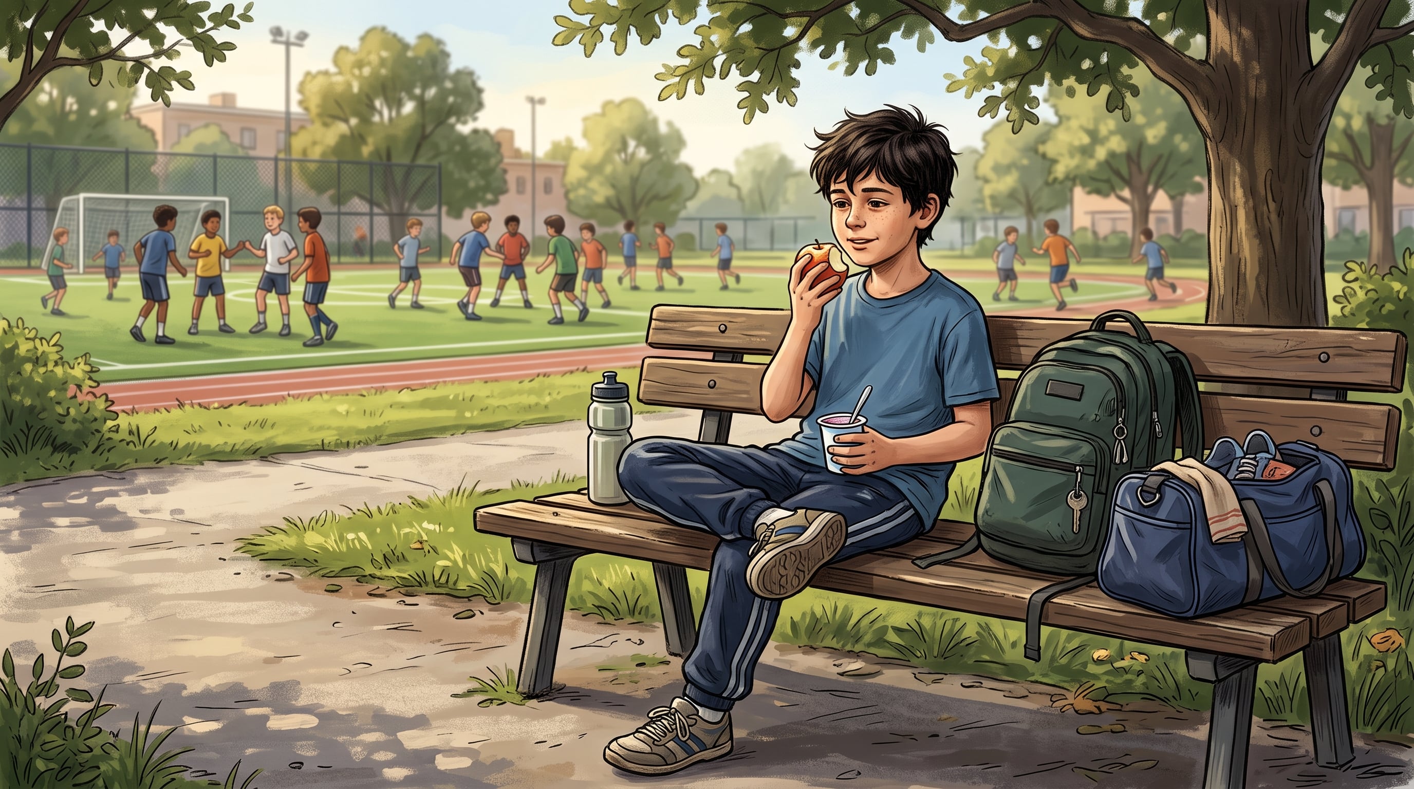 La adaptación de las colaciones y la hidratación al horario de la práctica ayuda a sostener el rendimiento en jóvenes deportistas (Imagen Ilustrativa Infobae)