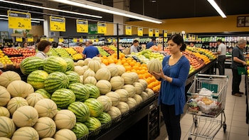 El truco para elegir el melón más dulce sin olerlo ni manipularlo, según una experta