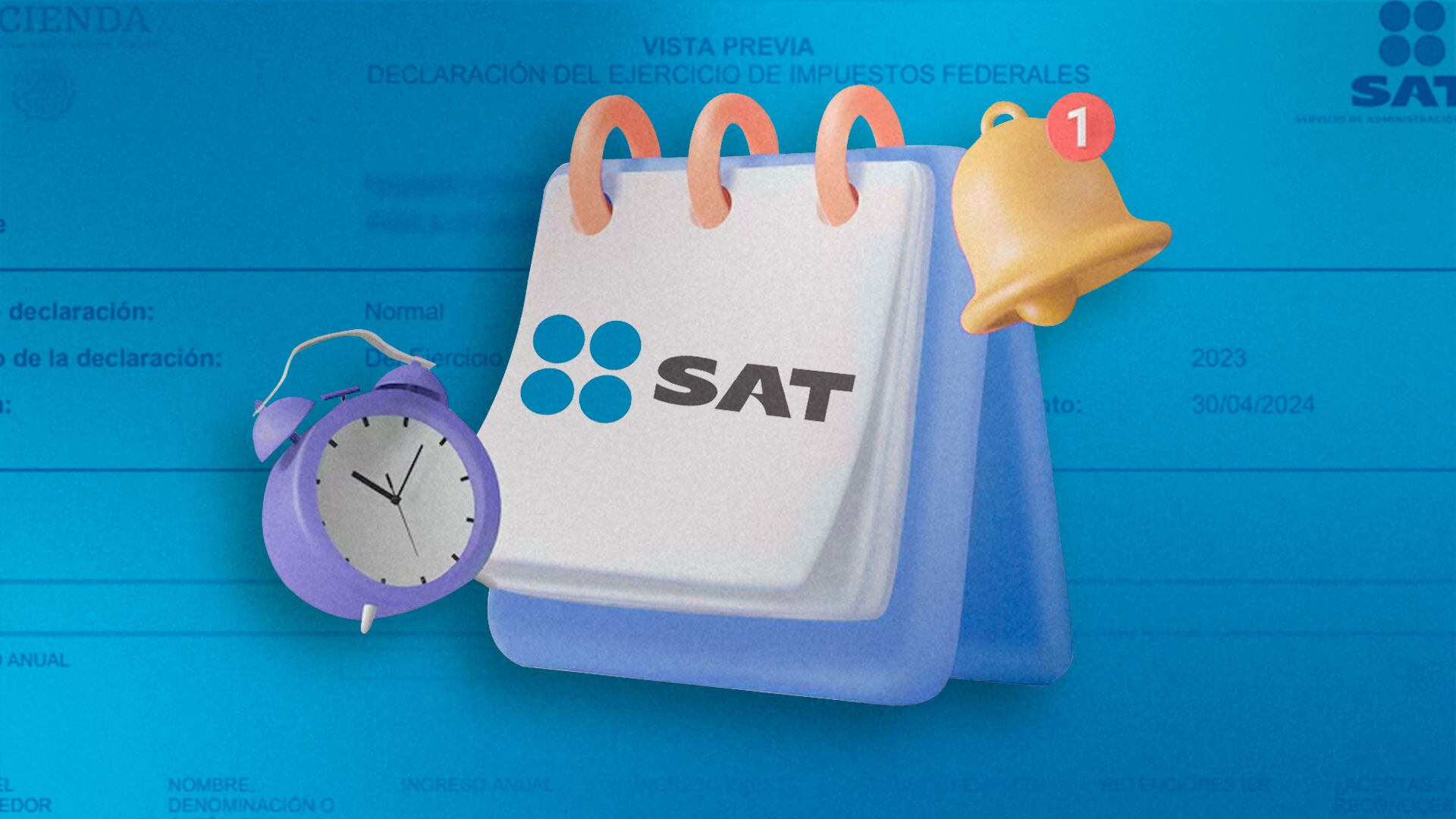 El SAT recuerda que la Declaración Anual 2024 para personas físicas debe presentarse antes del 30 de abril de 2025, especialmente si se recibieron ingresos por salarios, honorarios, arrendamiento o actividad empresarial.