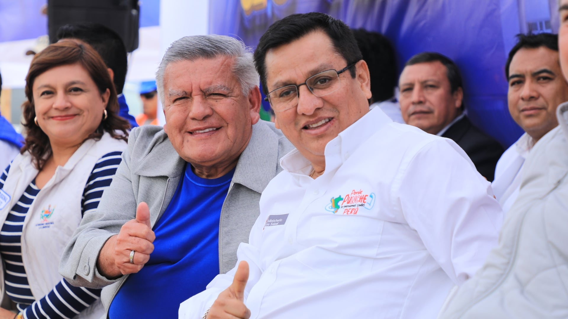 Ministro César Vásquez y su líder César Acuña. Foto: Ministerio de Salud