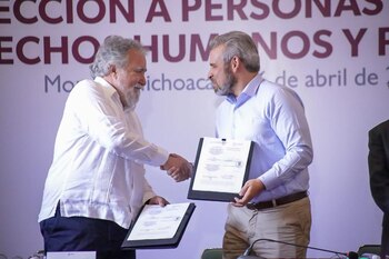 Alfredo Ramírez Bedolla durante la