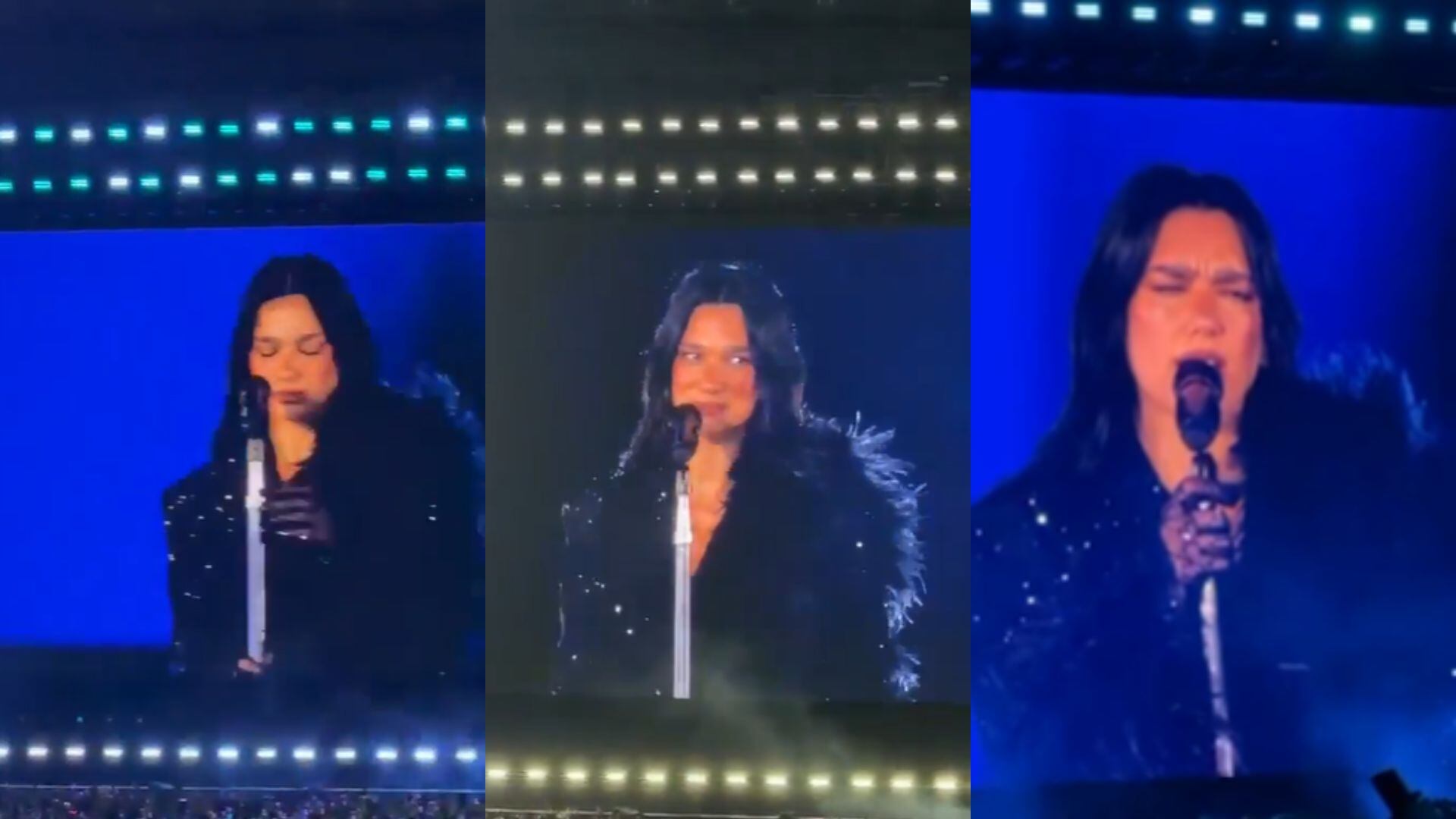 Dua Lipa en su primera fecha en México sorprendió al cantar