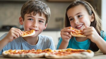 Los niños experimentan sus primeros