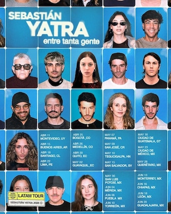 Sebastián Yatra anuncia las fechas