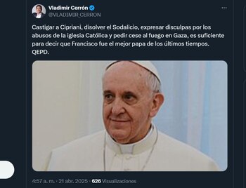 Vladimir Cerrón se pronunció por