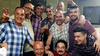 Pandolfi a la izquierda, con