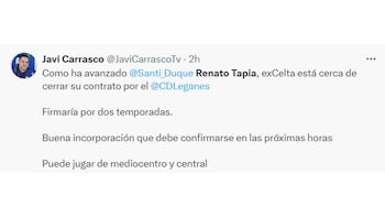 Renato Tapia firmaría por dos