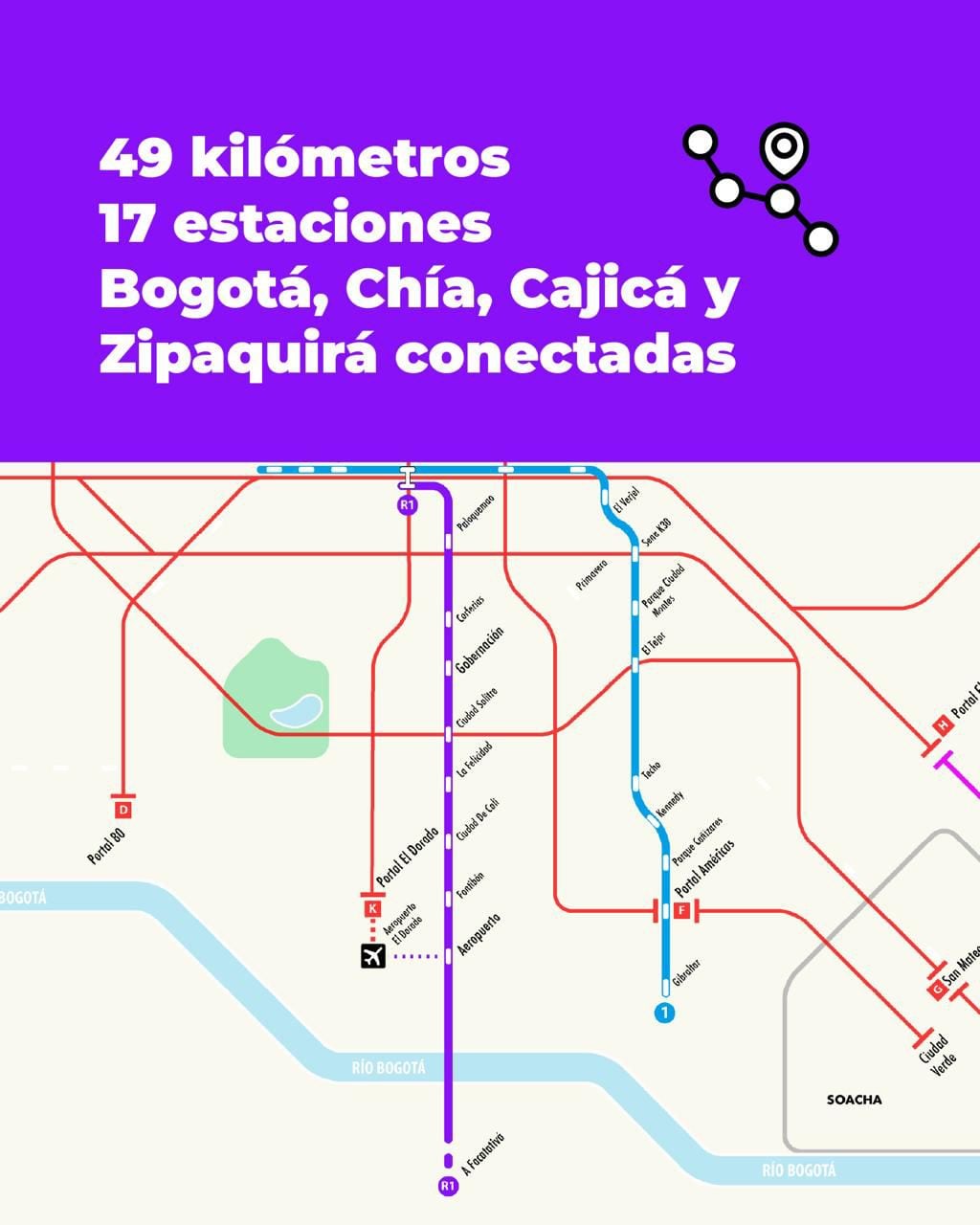 El proyecto ferroviario contempla solo 28.000 m² de espacio público, en contraste con los 1,4 millones de m² del Metro, cuestionando su impacto urbano positivo - crédito Ministerio de Hacienda