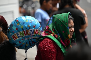 Llegada de migrantes a Guatemala deportados desde Estados Unidos