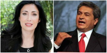 La mujer es una reconocida