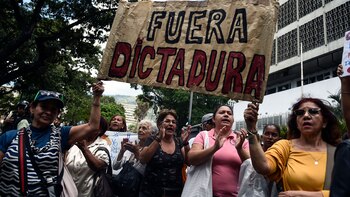 People take part in a