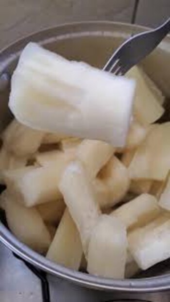 El consumo de yuca cocida