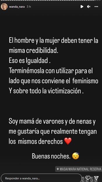Wanda Nara también hizo un