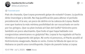 Humberto de La Calle cuestionó